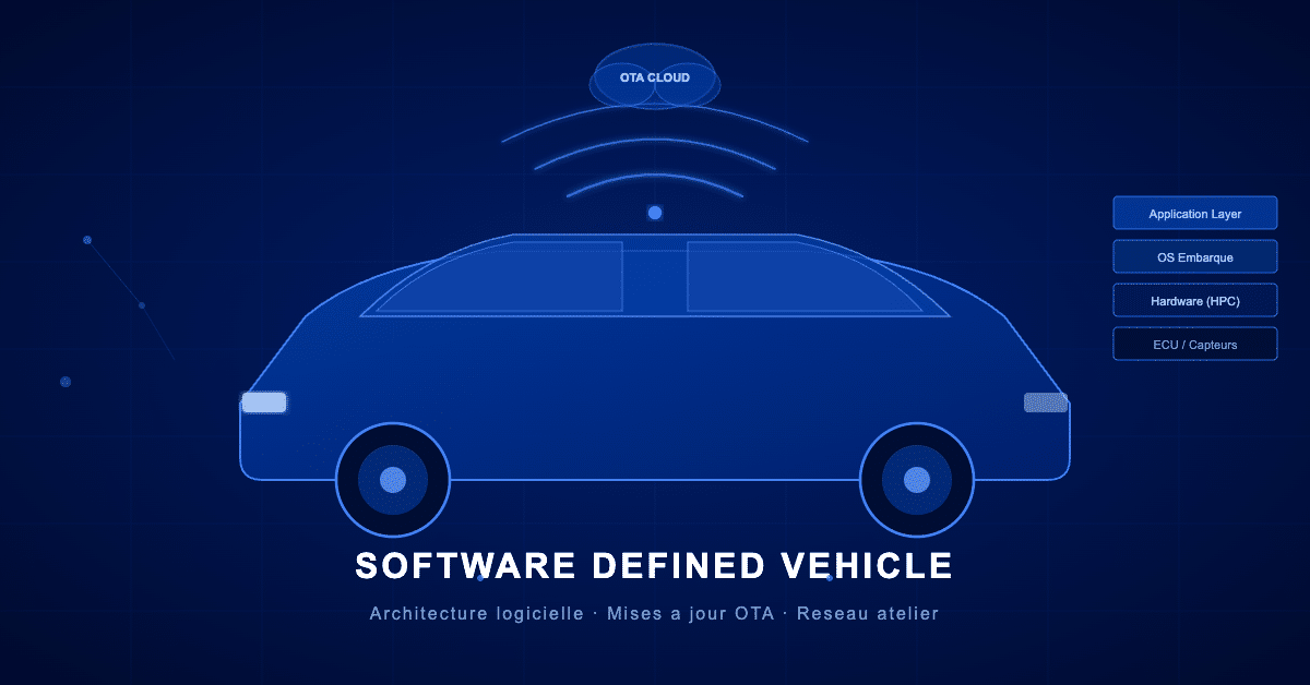 Software Defined Vehicle — architecture logicielle et connectivite OTA